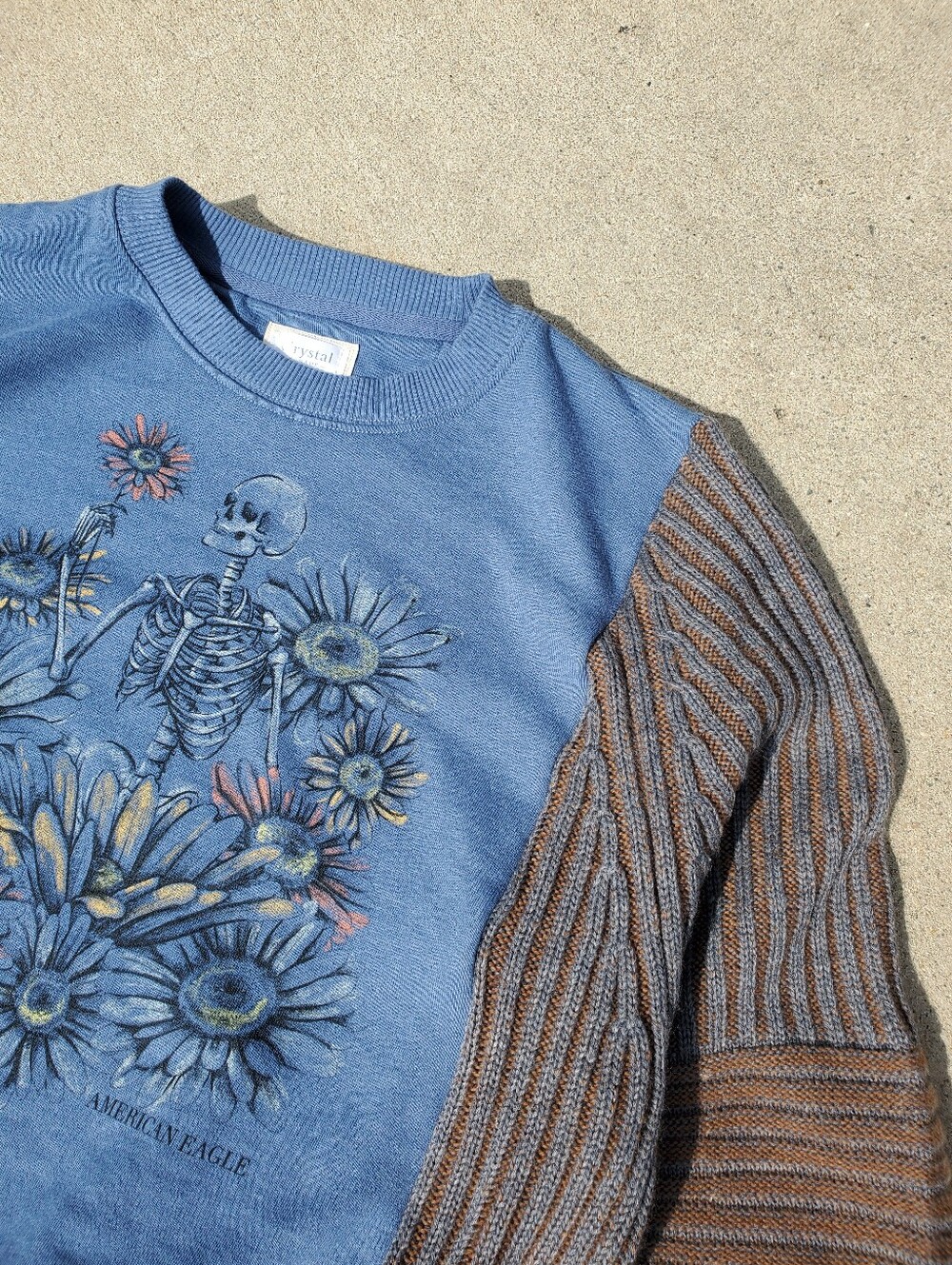 Upcycled- Skeleton Season Sweater Rework - Picture 5 of 5
